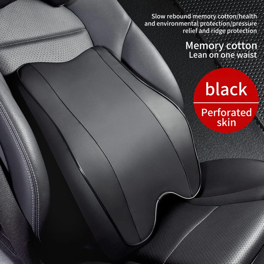 

Car Neck Headrest Pillow Rest Head Support Cushion Car Breathable Memory Foam Slow Rebound Guard Car Lumbar Pillow Universal