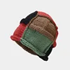 Autumn and Winter Acrylic Patchwork Thicken Knitted Hat Warm Skullies Cap Beanie Hat for Girl and Women 07 1