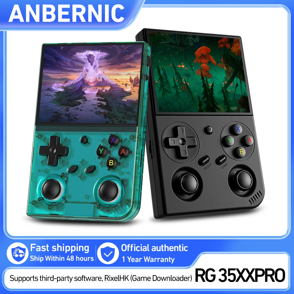 RG35XX PLUS レトロゲームコンソール | 5000+ ゲーム ANBERNIC RG35XX Plus レトロハンドヘルドゲームプレーヤー