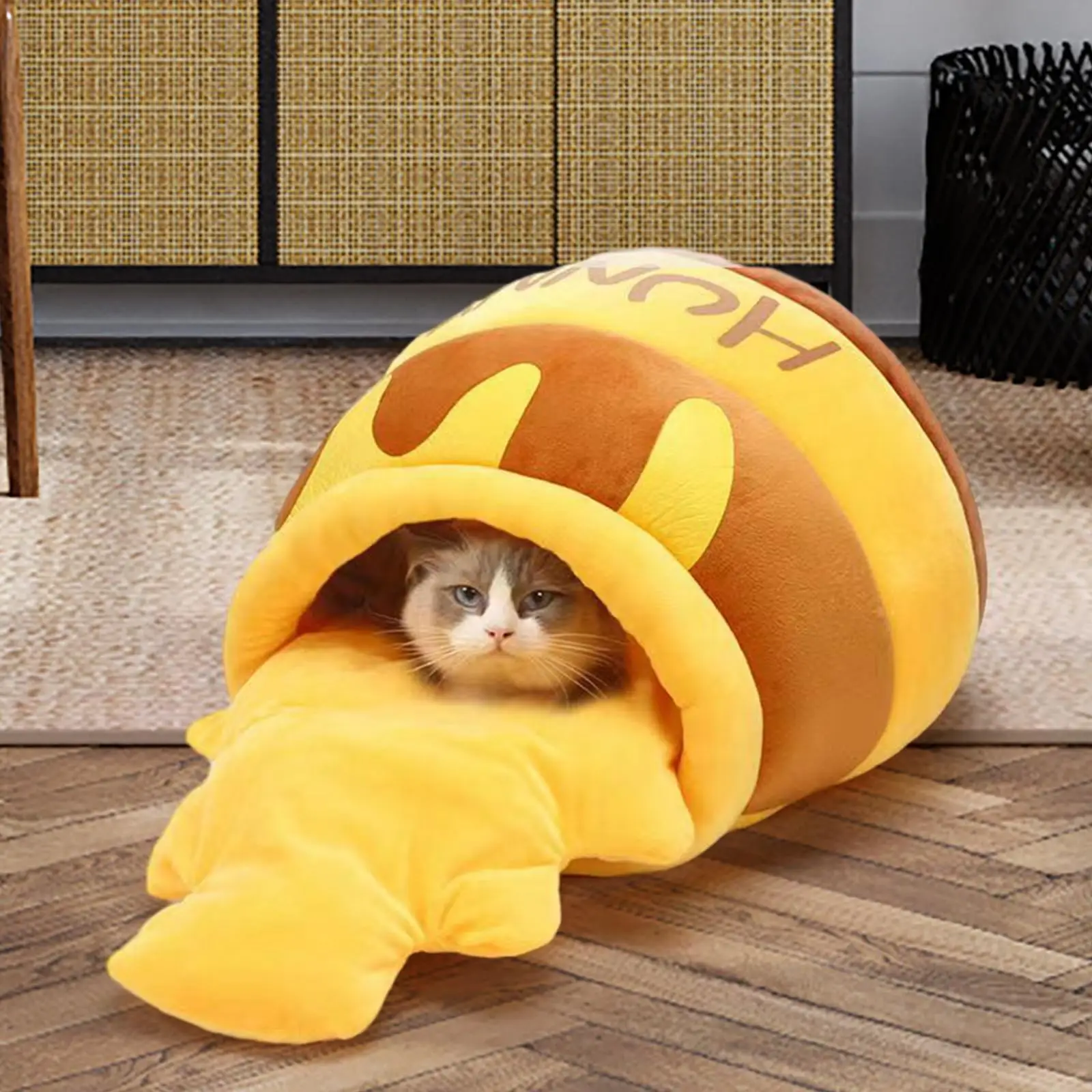 Cat Bed for Indoor Cats Sleeping Bed Pet Cat Bed Cartoon Washable Nonslip Bottom Non Slip Removable Cushion Honey Pot Cozy Cave Cat Bed for Indoor Cats Sleeping Bed Pet Cat Bed Cartoon Washable Nonslip Bottom Non Slip Removable Cushion Honey Pot Cozy Cave