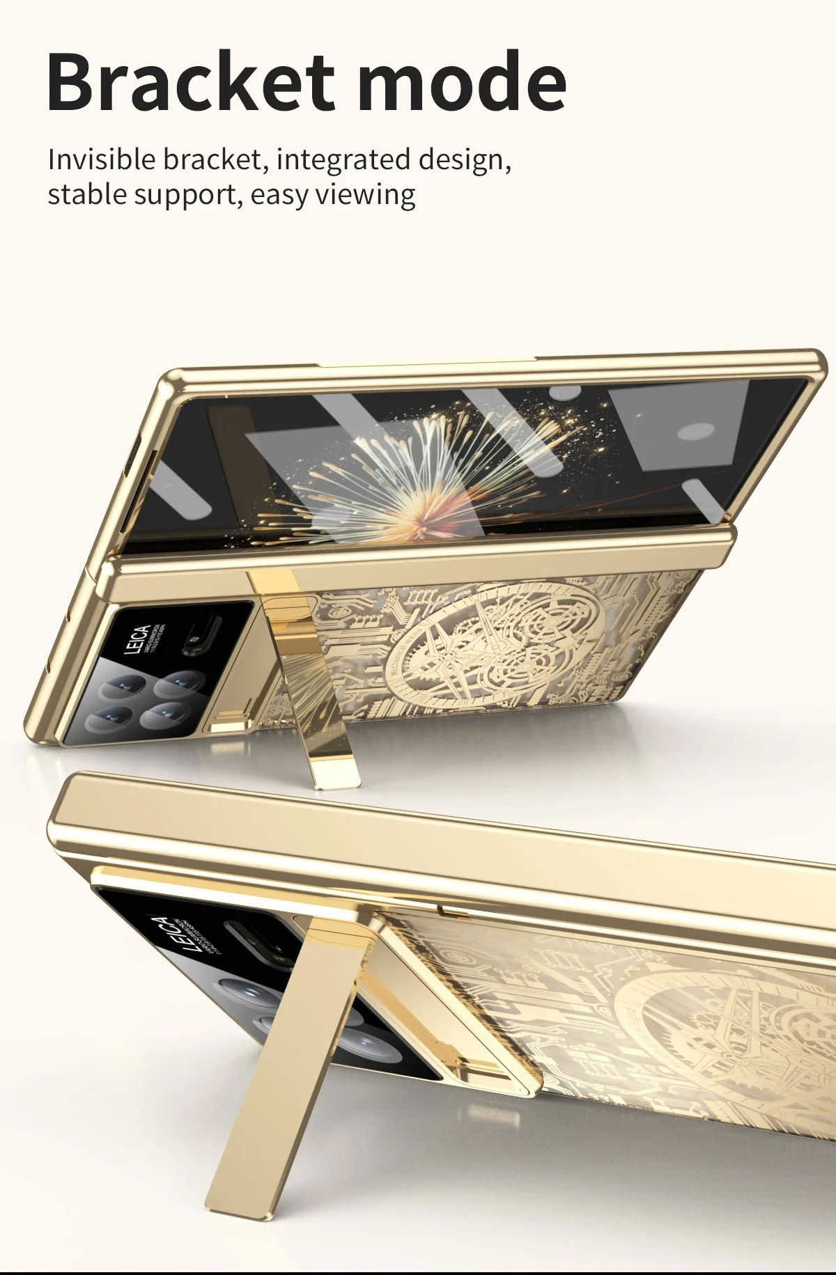 For Xiaomi MIX Fold 3 5G Case 360° Full Screen Protector Cover Hinge Plating Matte Mechanical Case For Xiaomi MIX Fold 3 5G_voghion.com