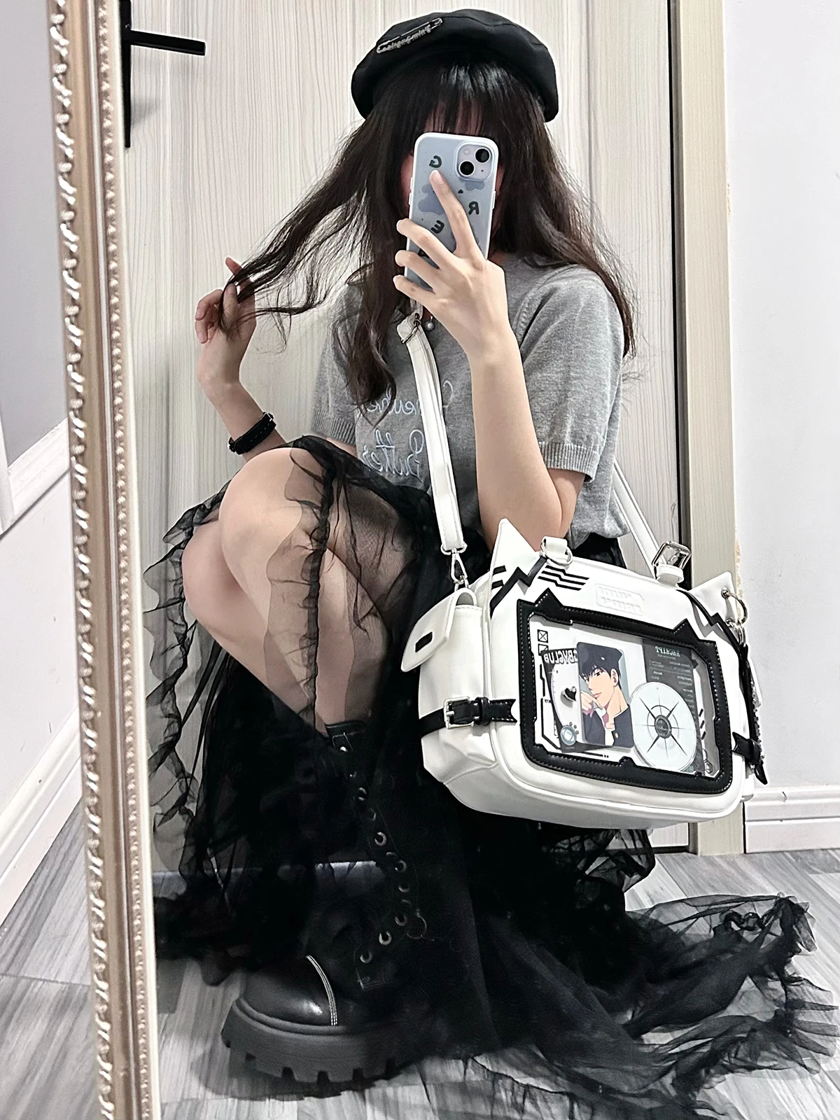 3way Ita Backpacks New Fashion Cartoon Transparent Shoulder Bags