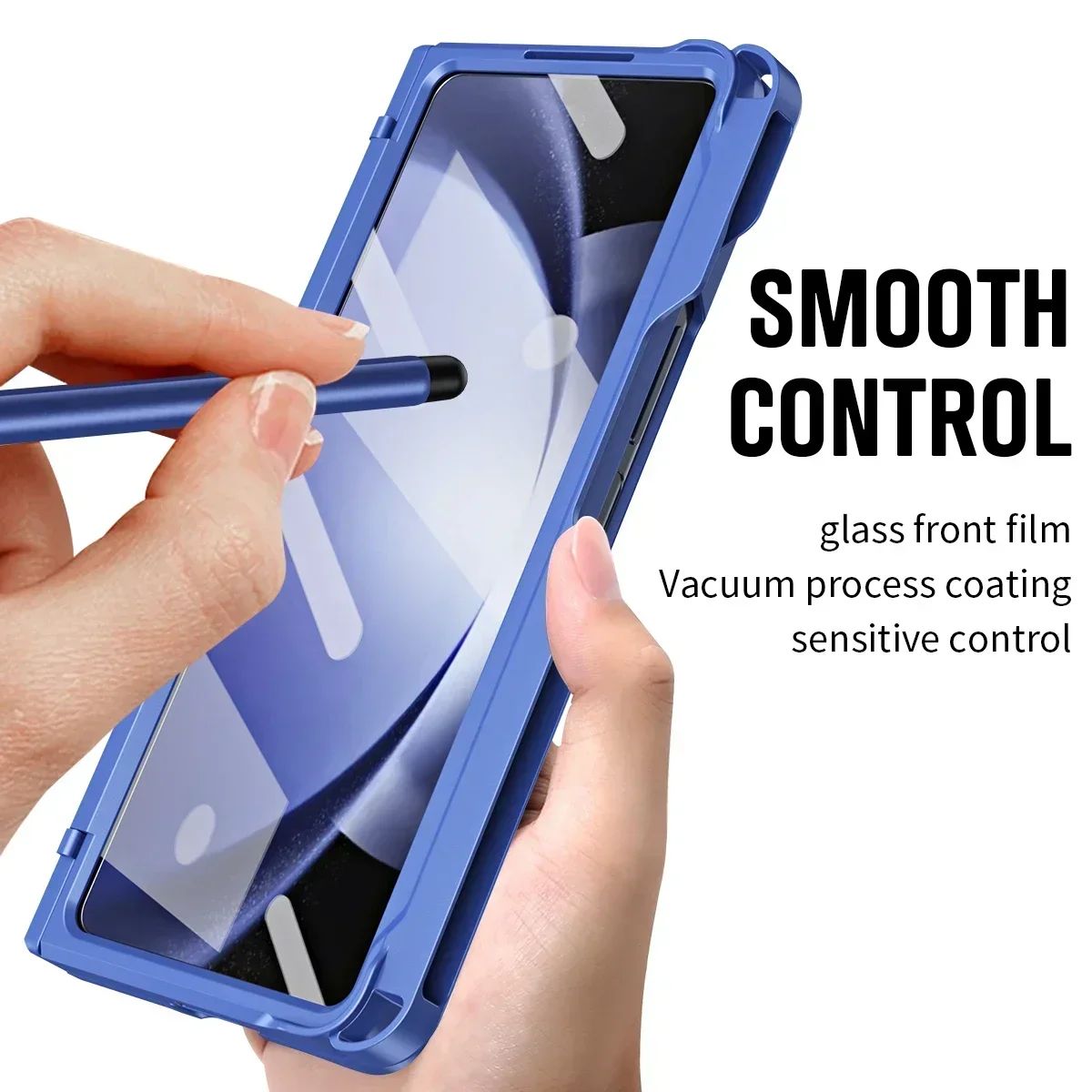 Premium Folding Stand Case with Pen Slot & Tempered Film Cover - Enhanced Protection
