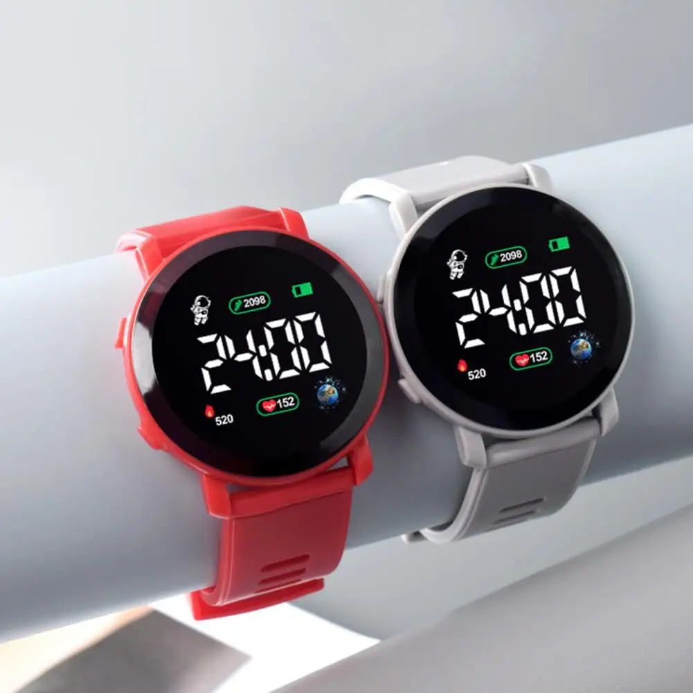 Digital Watch Simple Comfortable Wear Sports Waterproof Men Women Unisex