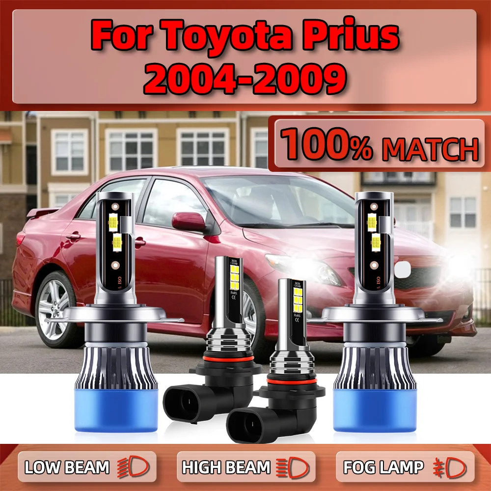 

40000LM Canbus LED Headlight 240W Car Headlamps Bulbs 6000K Auto Fog Lamps 12V For Toyota Prius 2004 2005 2006 2007 2008 2009