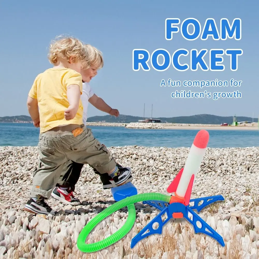 

Set Launcher Ejection Flying Fire A Rocket Small Rockets Foot Transmitter Flash Launch Rocket Foot-stepping Rocket Toys