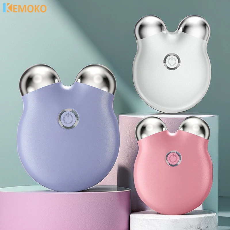 

Электрический массажер для лица, новый ролик для подтяжки, микротоковые звуковые вибрации для подтяжки кожи лица, портативные массажные устройства для красоты