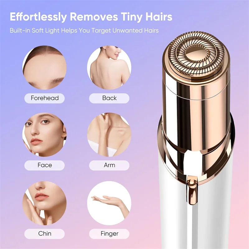 Electric Hair Removal Machine Facial Hair Remover Eyebrow Trimmer Bikini Depilator Shaving Eyebrow Trimming Tool Beginners