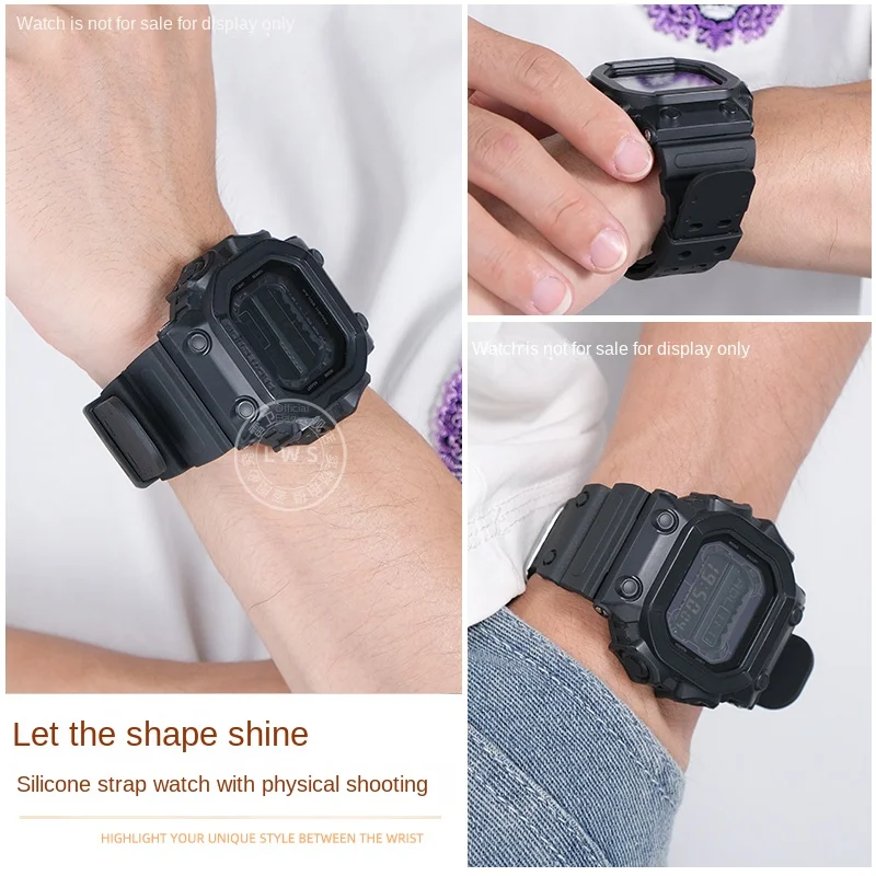 For Casio GX-56BB GXW-56 GX56BB GXW56 silicone strap bracelet