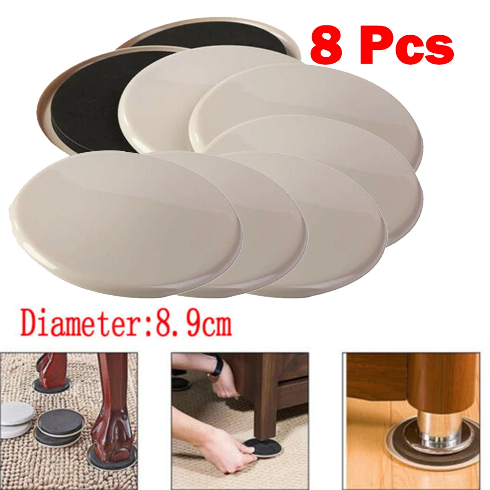 

8pcs Furniture Sliders For Carpet Heavy Duty Furniture Slider Movers Gliders Furniture Parts Home Improvement Accessories
