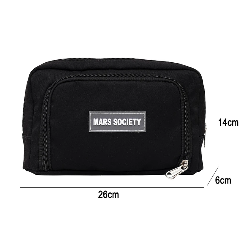 Pencil Case Black Large Capacity Pencilcase Trousse Scolaire Gift 2 Medals Pen Case Cute Stationery Estuche Escolar Pencil Box