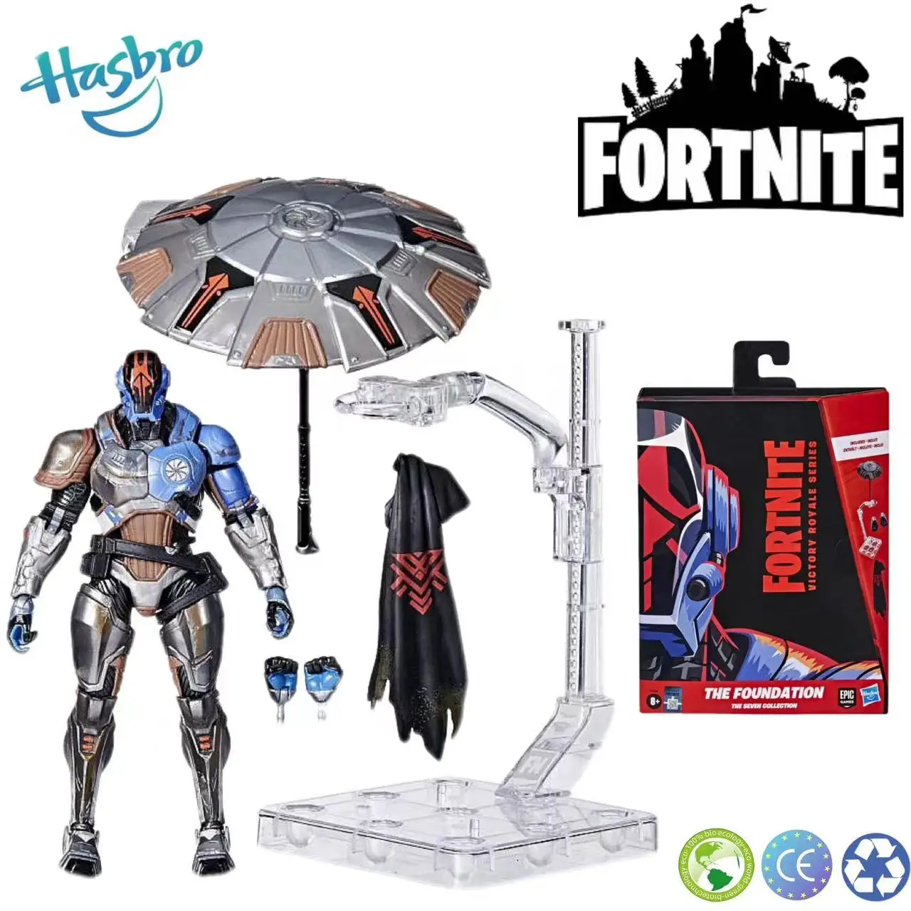 

Hasbro Fortnite Victory Royale Series The Foundation Seven Collection Zero Crisis Edition Action Figure Toy 6 Inch