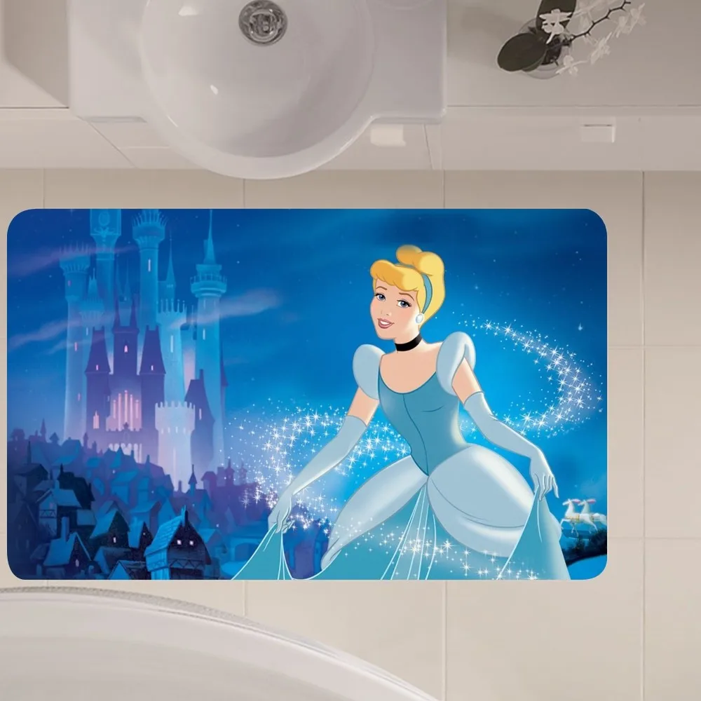 MINISO Disney Cinderella Floor Mat Anti-Slip Kitchen Bedroom Handmade Tufted Rug Carpet Living Room Entrance Rug 3