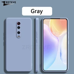 Silky Liquid Silicone Soft Phone Case - ZROTEVE for Xiaomi Mi 9T (GRAY)
