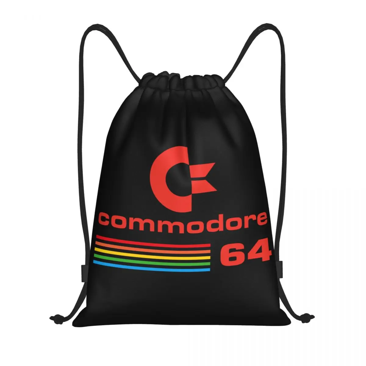 Custom Commodore 64 Zaino Con Coulisse Borse Uomo Donna Leggero Computer Geek Palestra Sport Sacks Sacks Per Yoga