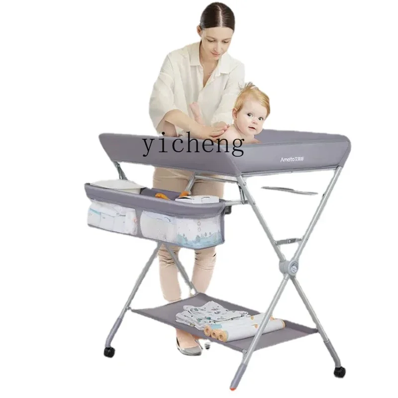 yy-baby-care-desk-newborn-foldable-baby-care-table-multifunctional-for-baby-diapers