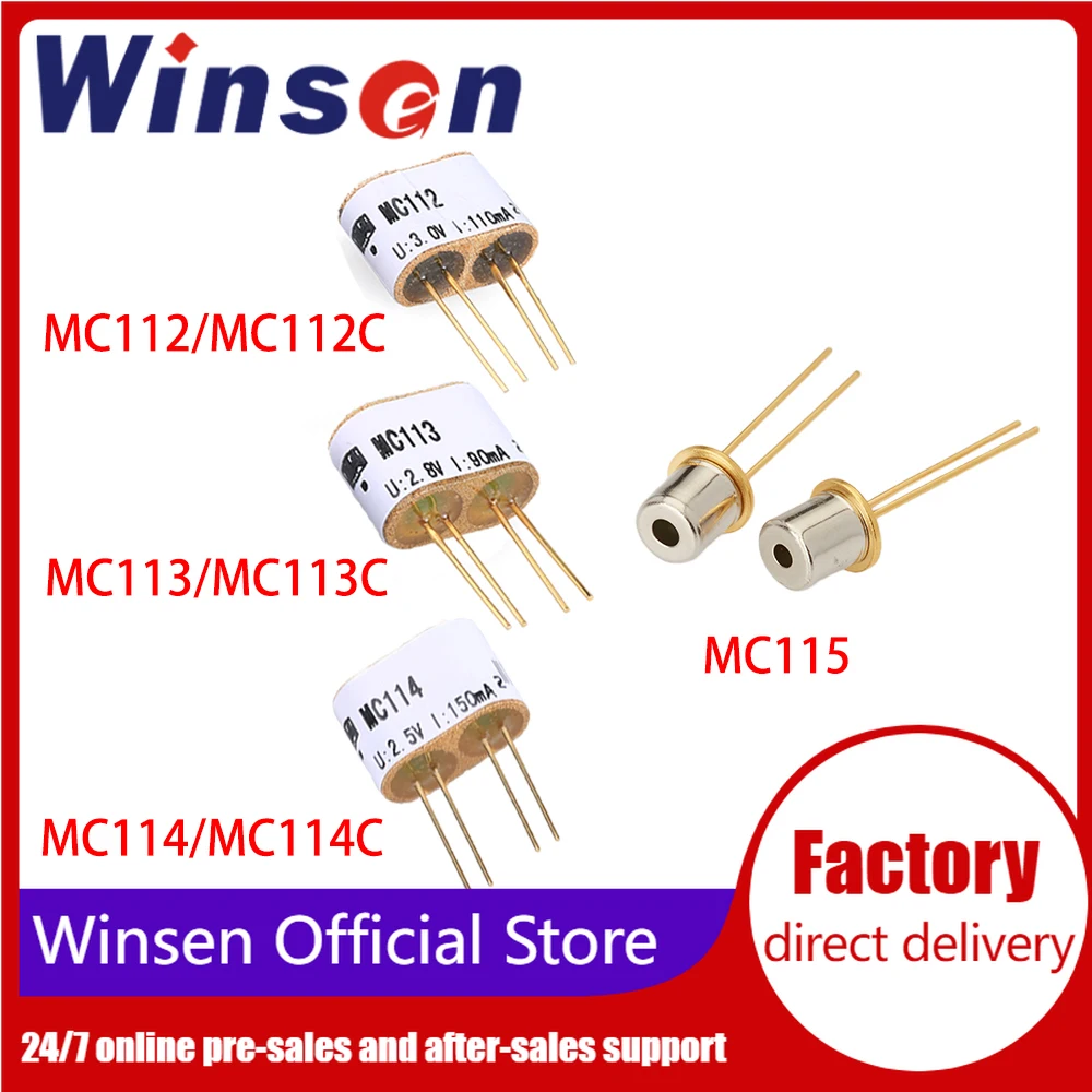 

10PCS Winsen MC112/MC112C/MC113/MC113C/MC114/MC114C/MC115 Flammable Gas Sensor Industrial Combustible Gas Leakage Detection