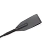 Training  Outdoor Sports Equestrian Durable Black PU Leather Portable Lightweight Horse Whip Non Slip Handle 4