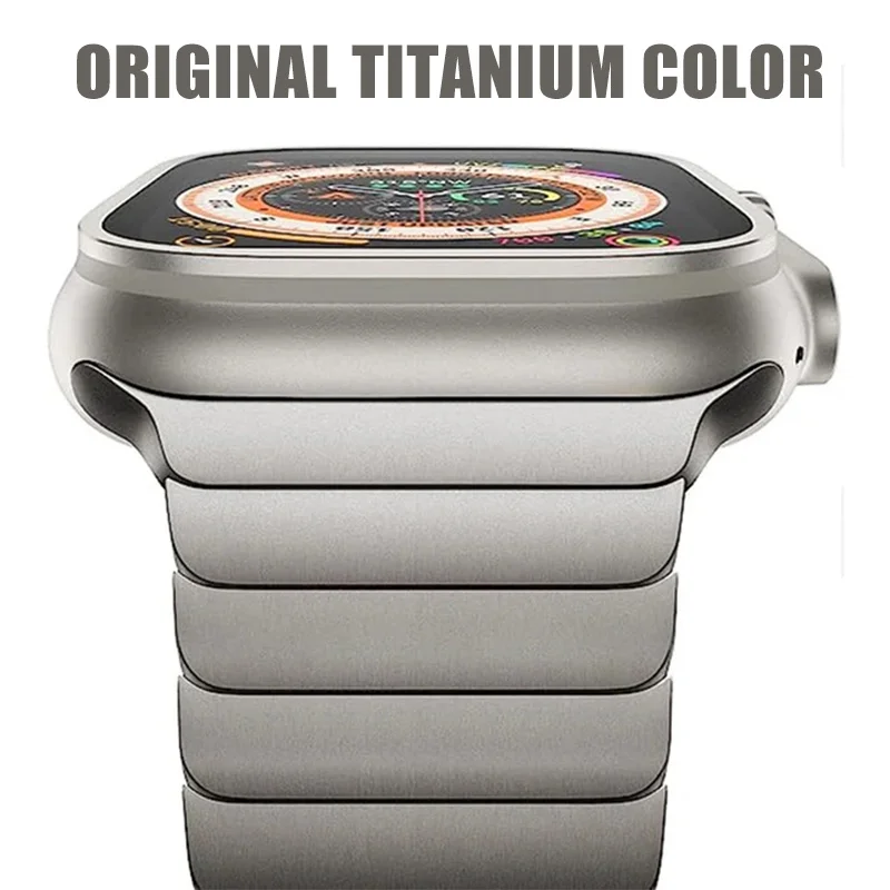 Titanium color Stainless Steel Strap For Apple Watch Band Ultra2