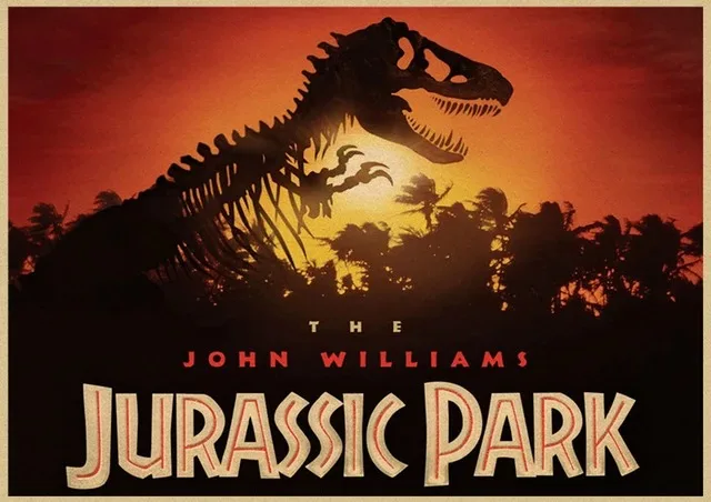 Dinosaur Canvas Painting Jurassic Park Movie Posters Vintage Posters And Prints Wall Art Pictures For Living Room Home Decor Peckshirt