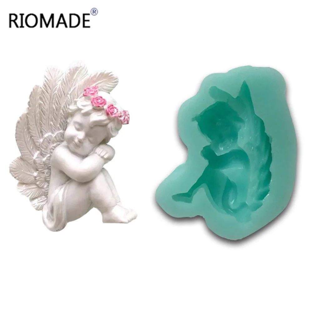 Cupid Kleiner Engel Silikon-Fondantform Kuchendekorationswerkzeuge Schokoladen-Bonbon-Dessert Cupcake Küchen-Backform Gips-Epoxid-Gießform – Detail 3