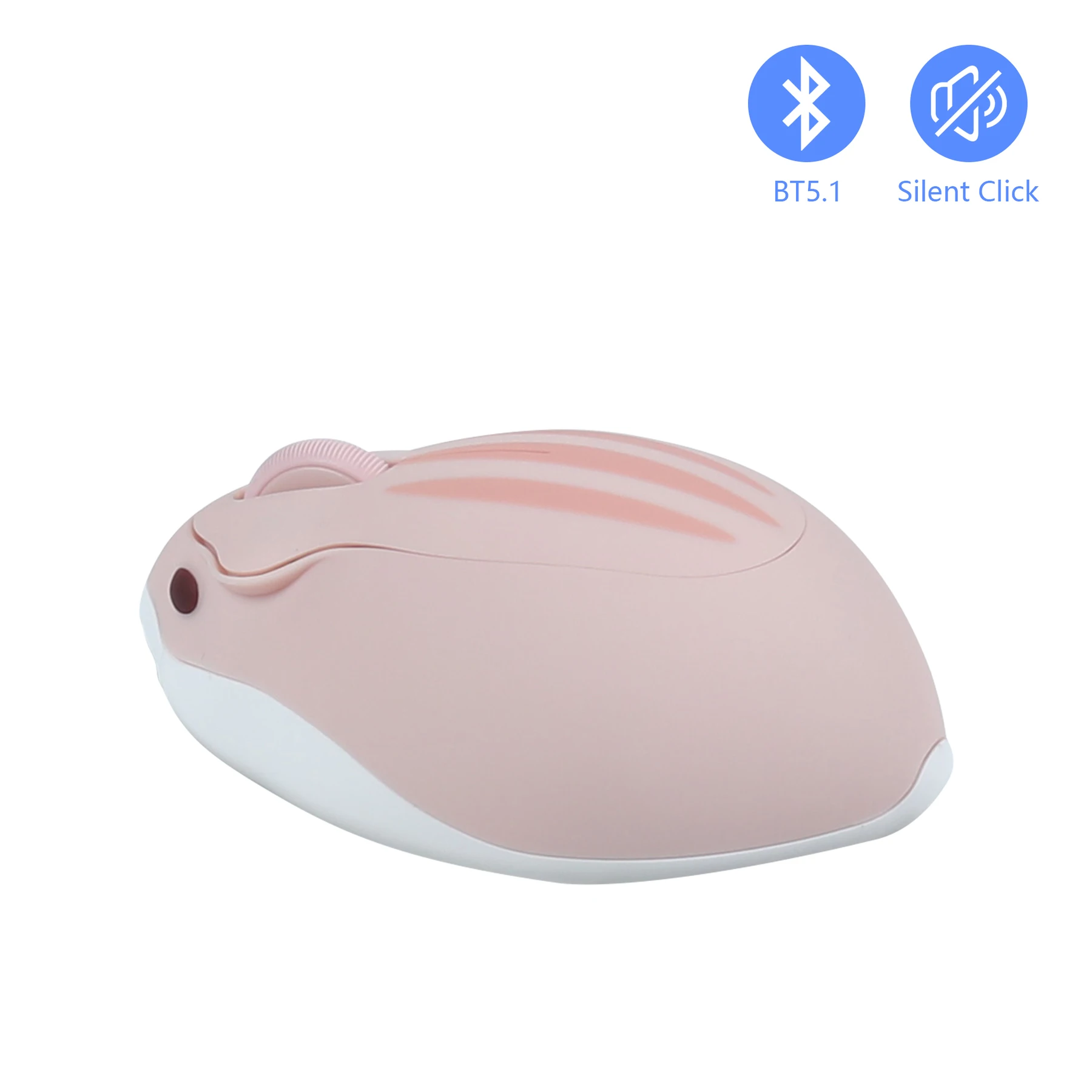 

Mini Cute Hamster Bluetooth Mouse 3D Cartoon Design Pink Wireless Mice Optical Computer Game Mause For PC Laptop Tablet Kid Gift