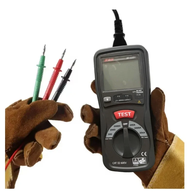 CEM 회로 저항 테스터 LOOP/PSC 테스터 회로 저항 측정기 DT5301
