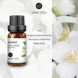 Pure Lavender Jasmine Rose Vanilla Mint Essential Oil Blend for Diffusers, Humidifiers, Massage, Candles, and Soap Making (Jasmine)