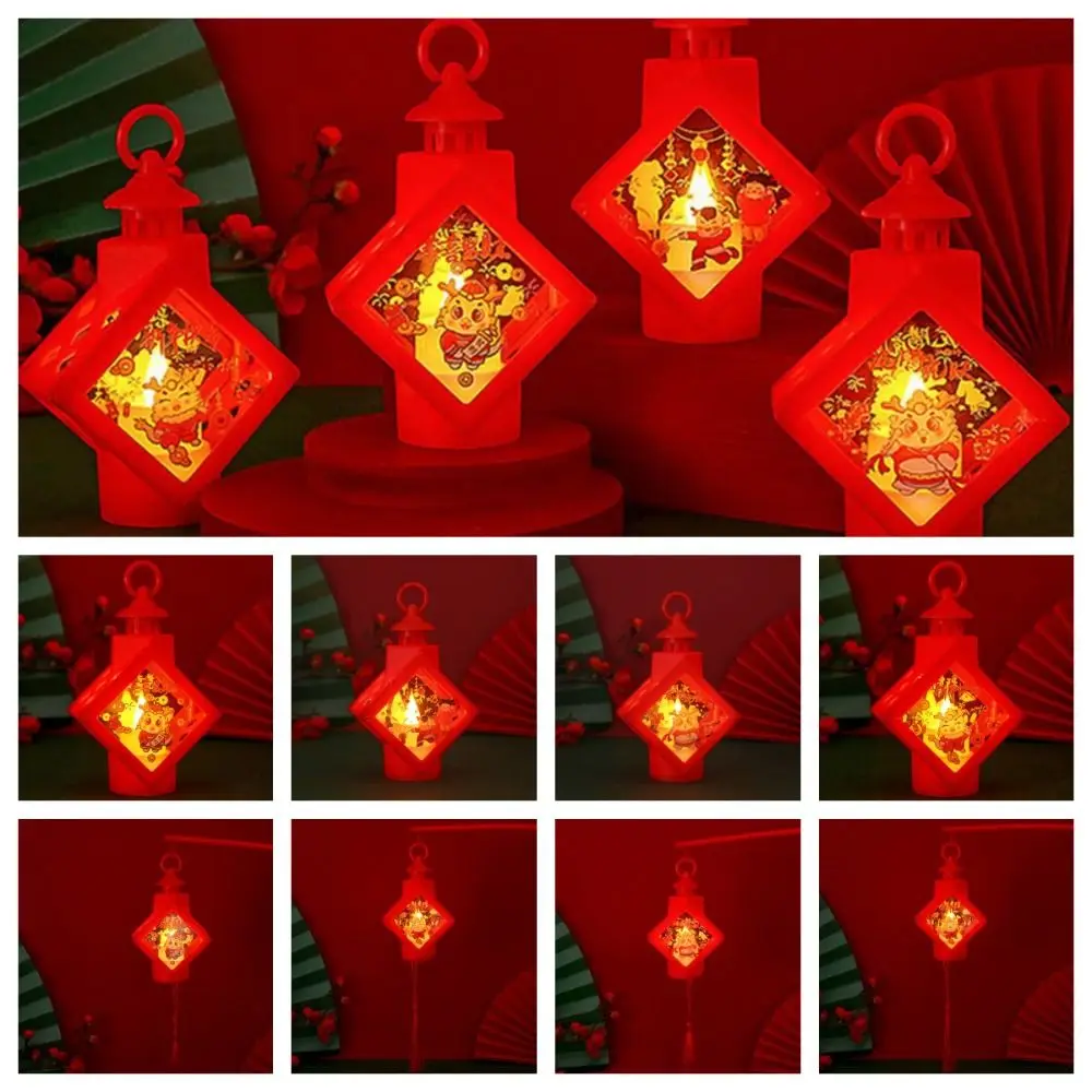 

illuminated Spring Festival Wind Lantern LED Hanging New Year Desktop Decoration Lamp Glowing Chinese