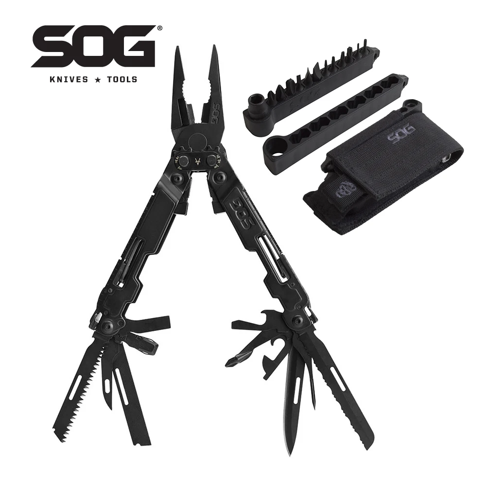 SOG 21 in 1 파워액세스 다기능 접이식 전술 플라이어, EDC 포켓 멀티툴, 야외 서바이벌 캠핑 Supplies-PA2002-CP