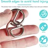 8Pcs/Set Metal Montessori Puzzle Wire IQ Mind Brain Teaser Puzzles Adults Interactive Game Reliever Educational Toys 4