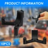 5/10Pcs Shed Tool Hook ABS Garage Tool Organizer Shovel Tool Compatible with 60118/60127/60138 Hanger Hook Shed Utility Hook 4