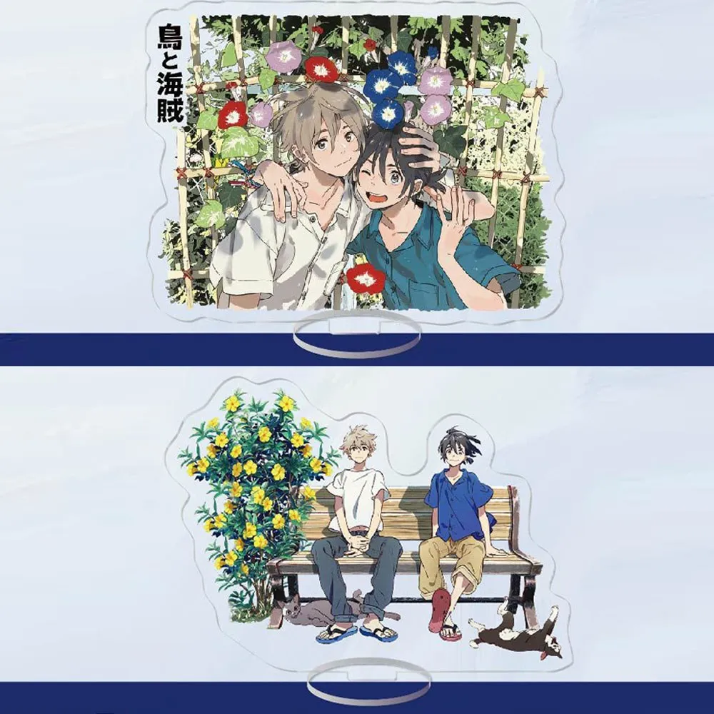 

Anime Stand Umibe no Etranger Figure Acrylic Stand Cosplay Chibana Mio Hashimoto Shun Display Desktop decoration Sign Model Toy
