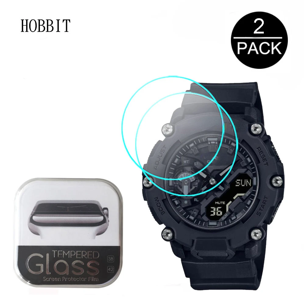 2 Pezzi Di Vetro Temperato Per Casio G-Shock Ga-2200 Ga-2200Bb Ga-2200M Ga-900As Ga-900Ag Ga-2200Mfr Pellicola Protettiva In Vetro