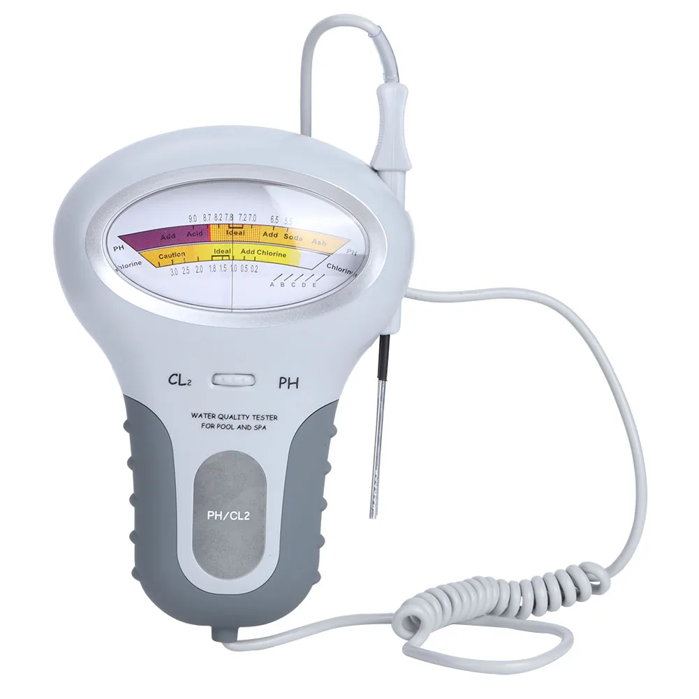 2 in 1 PH Chlorine Meter Chlorine Tester PH Tester Water Quality Testing Device CL2 Measuring For Pool Swimming