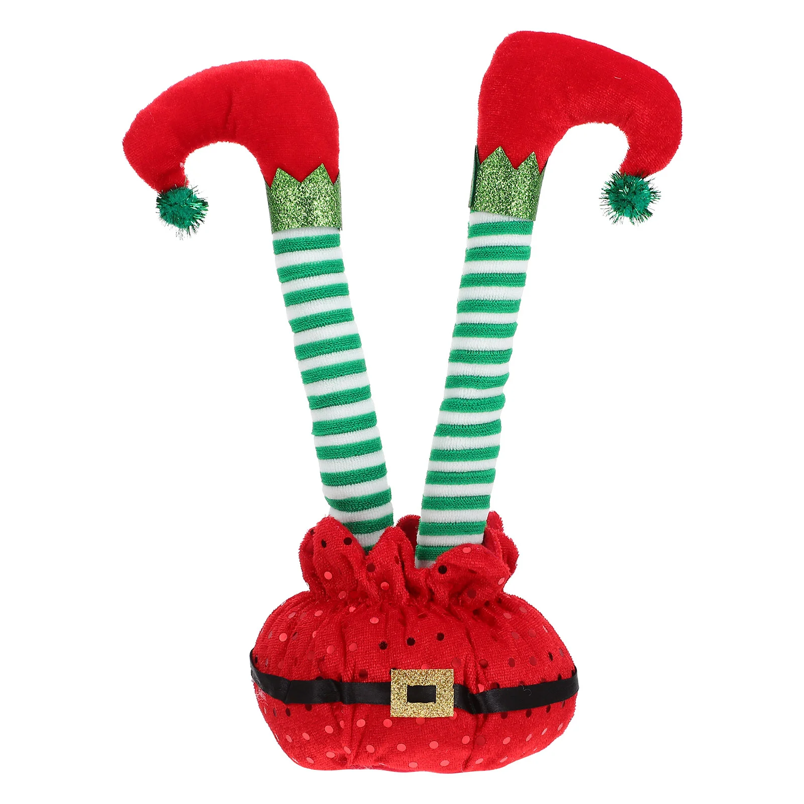 

Christmas Elf Legs Desktop Ornament Festival Decorations Chic Gift Table Party Adornment Gifts for Stocking Stuffers