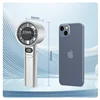 120 Gears Handheld Fan Portable 120 Wind Speed Mini Bladeless Hand Fans Rechargeable Office USB Electric Fan 6