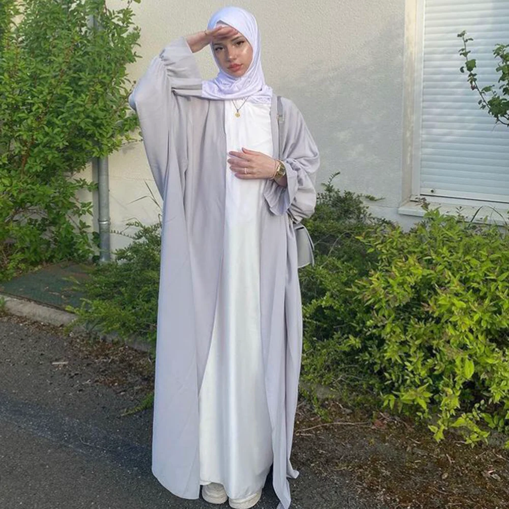 Abaya Da Preghiera In Cotone Per Bambine Con Hijab