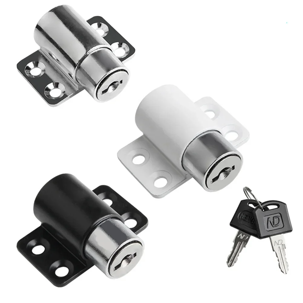 Description Picture 3 of itemSliding Door Locks With 2 Keys Baby Child Safety Protection Antitheft Door Security Lock Catches Set