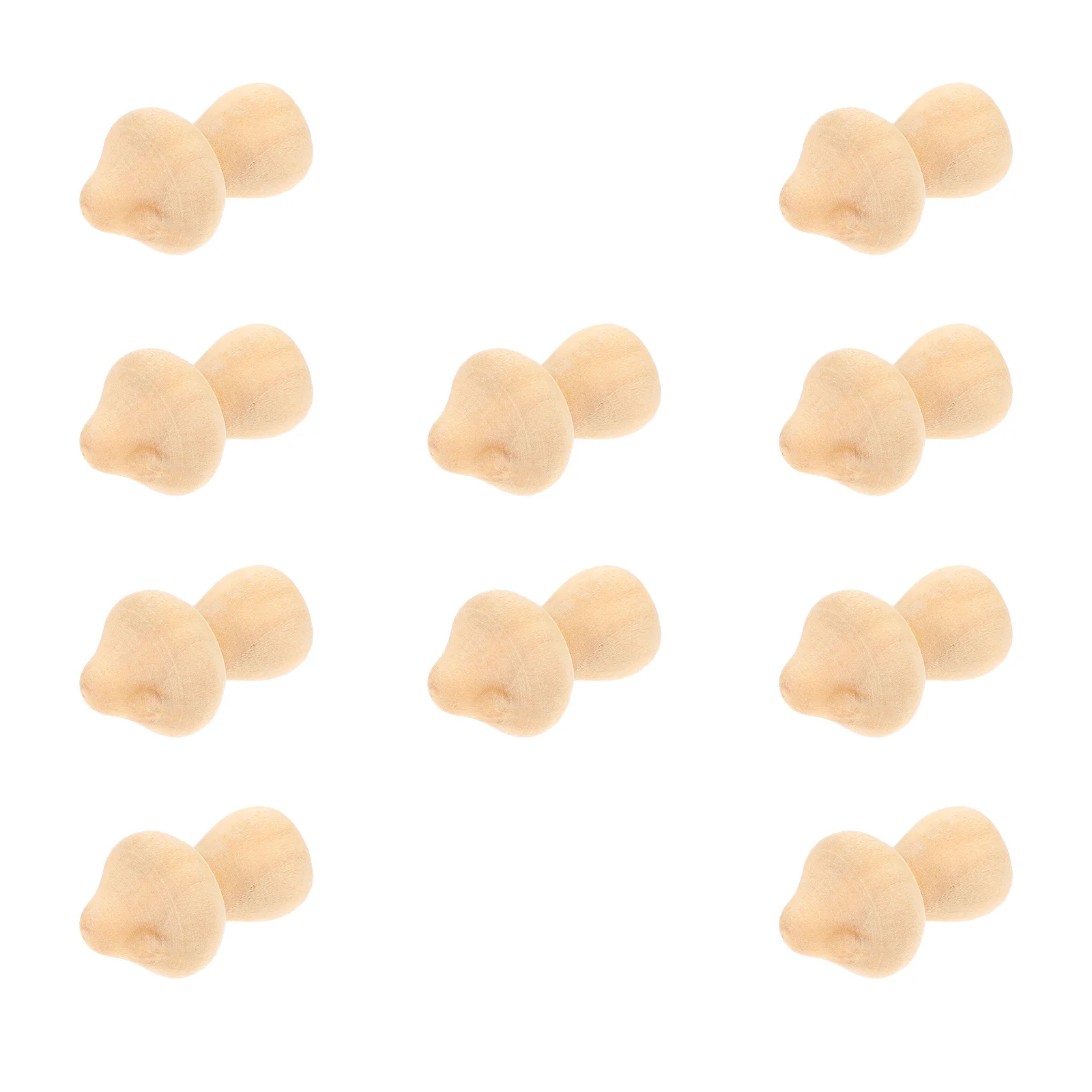 

Wooden Mushroom Dolls Unfinished Wood Peg Dolls DIY Painting Decoration Crafts Game 9.5cm