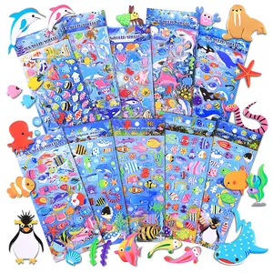 Colorful Marine Life 3D Puffy Stickers, Cartoon Sea Creatures Sticker –  MyKawaiiCrate