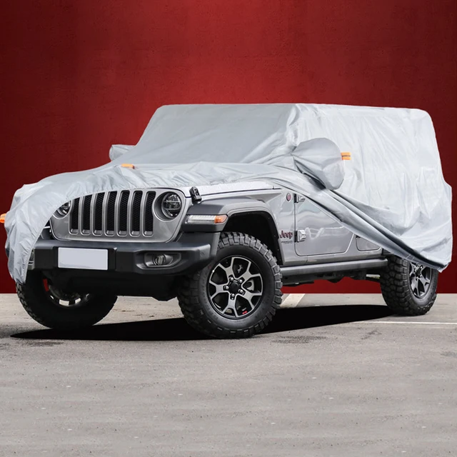 Car Cover For Jeep Wrangler 2 Door 4 Door ,windproof Dustproof Uv  Protection Auto Cover For Jeep Wrangler Jk ,jl,yj 1987-2022 - Car Covers -  AliExpress