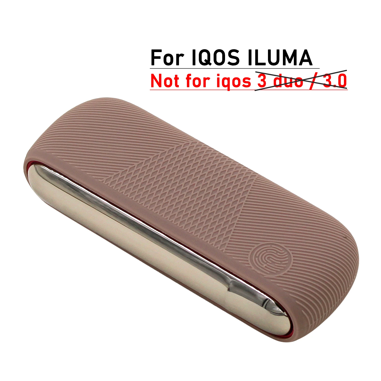  Case for IQOS ILUMA Full Protective Cover in 12 Colors for IQOS  ILUMA Accessories Silicone Case (Brown) : Health & Household