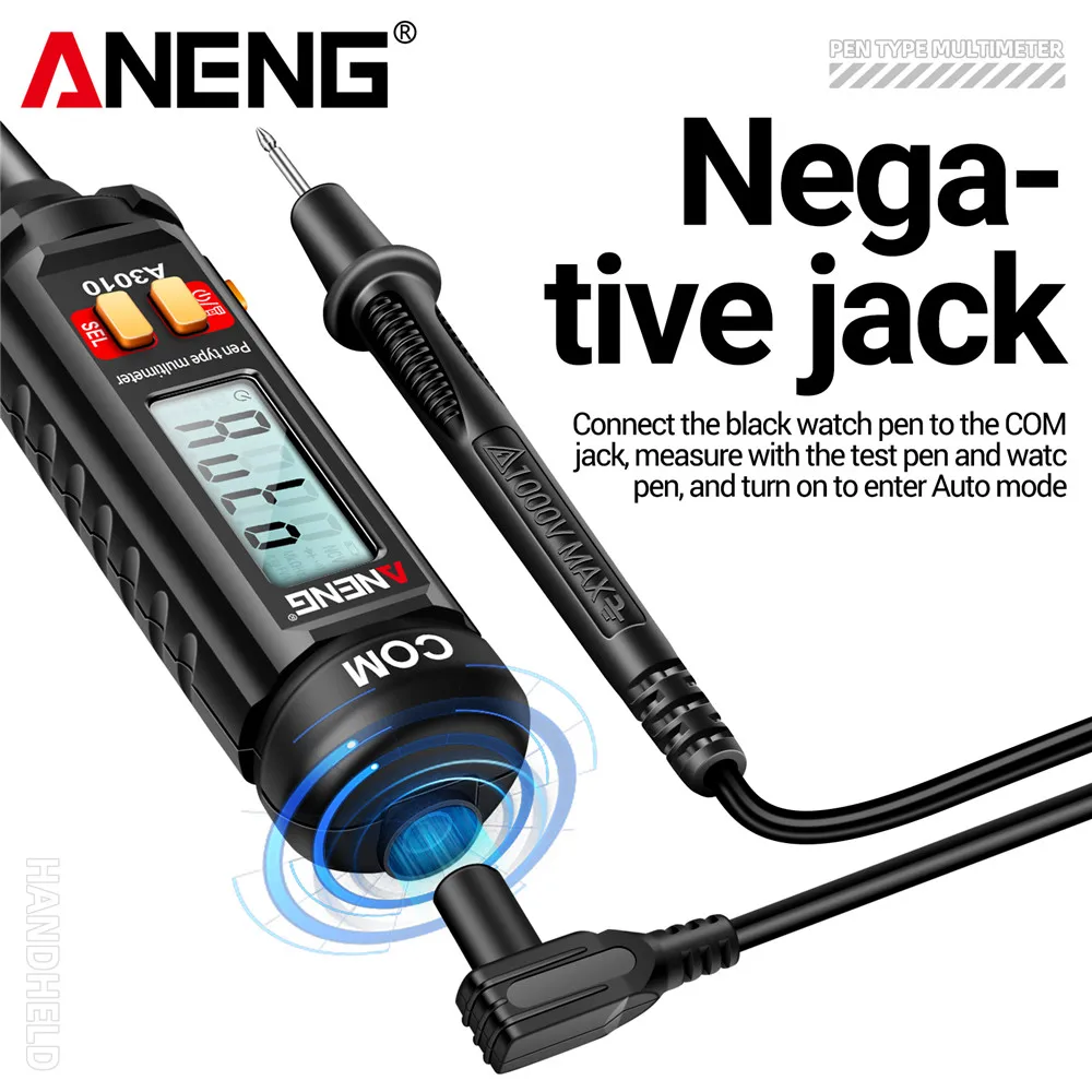 Digital Multimeter Multimeter Tester Voltage Detector Tester Voltage Meter Tester ANENG A3010 4000 Counts Smart dual use NCV voltage Sensing Pen type backlight automatic ranking tools