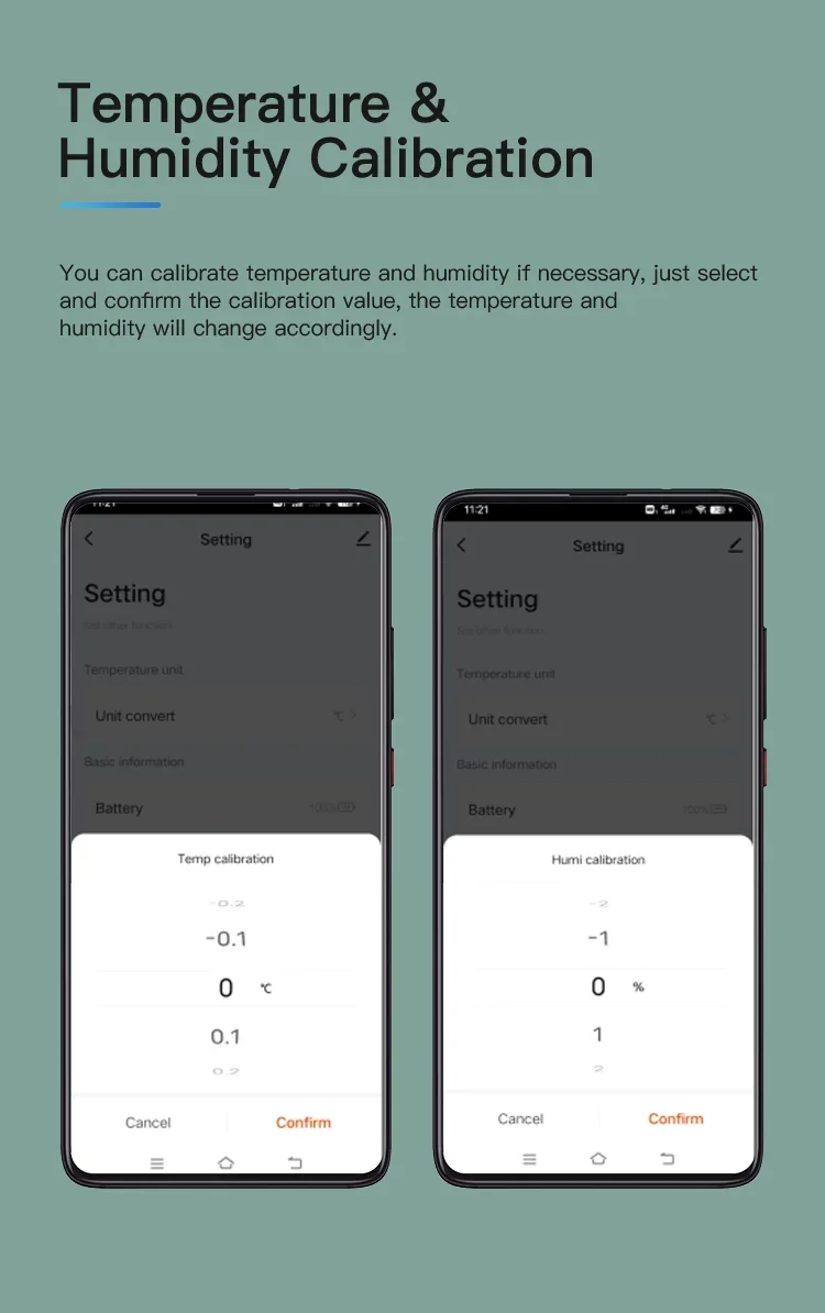 Description Picture 5 of itemTuya Bluetooth-Compatible Smart Temperature Humidity Sensor Mini 2024 New Upgrade  APP Remote Control Thermometer Hygrometer