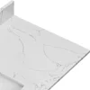 Engineered Stone Bathroom Vanity Top 36" with Undermount Left Side Sink Waterproof Anti-Scratches Easy to Clean 4