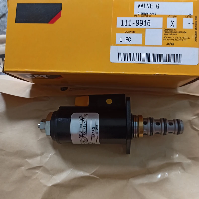 

KT320B/C/D E320B E320C E320D Excavator Hydraulic Pump Solenoid Valve 111-9916 1119916 For CAT