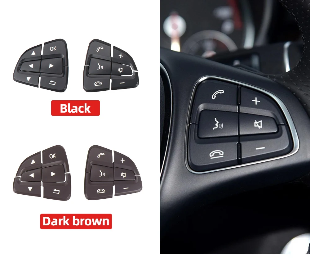Für Mercedes Benz W218 W246 W117 W172 W176 W156 Lenkrad Taste Control Multifunktionale Taste Auto Innen Zubehör – Detail 3
