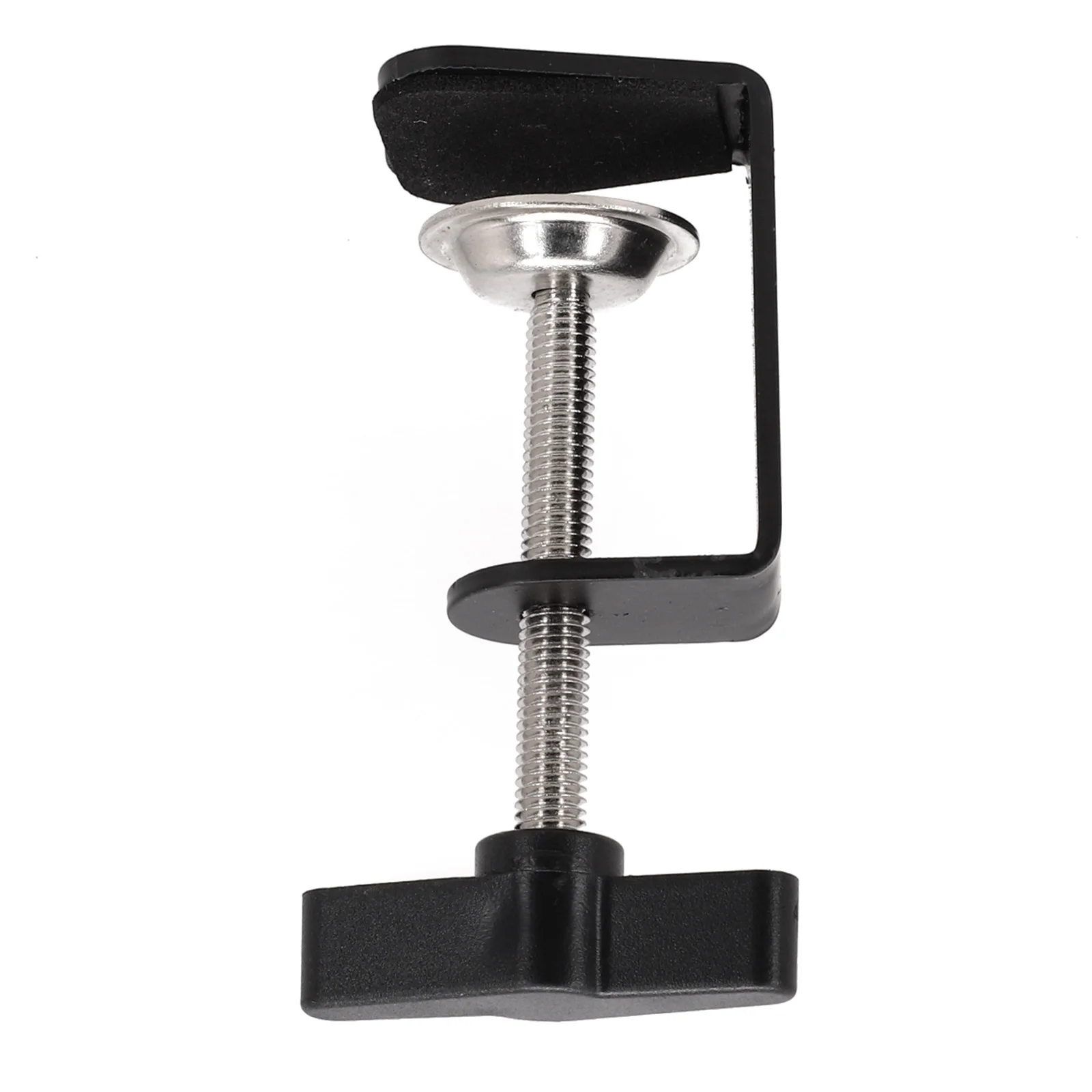 Table Mount Clamp Clamp Home Office Shop C-shaped Design Silicone Pad Stable Metal Base 5cm Height Securely Mount