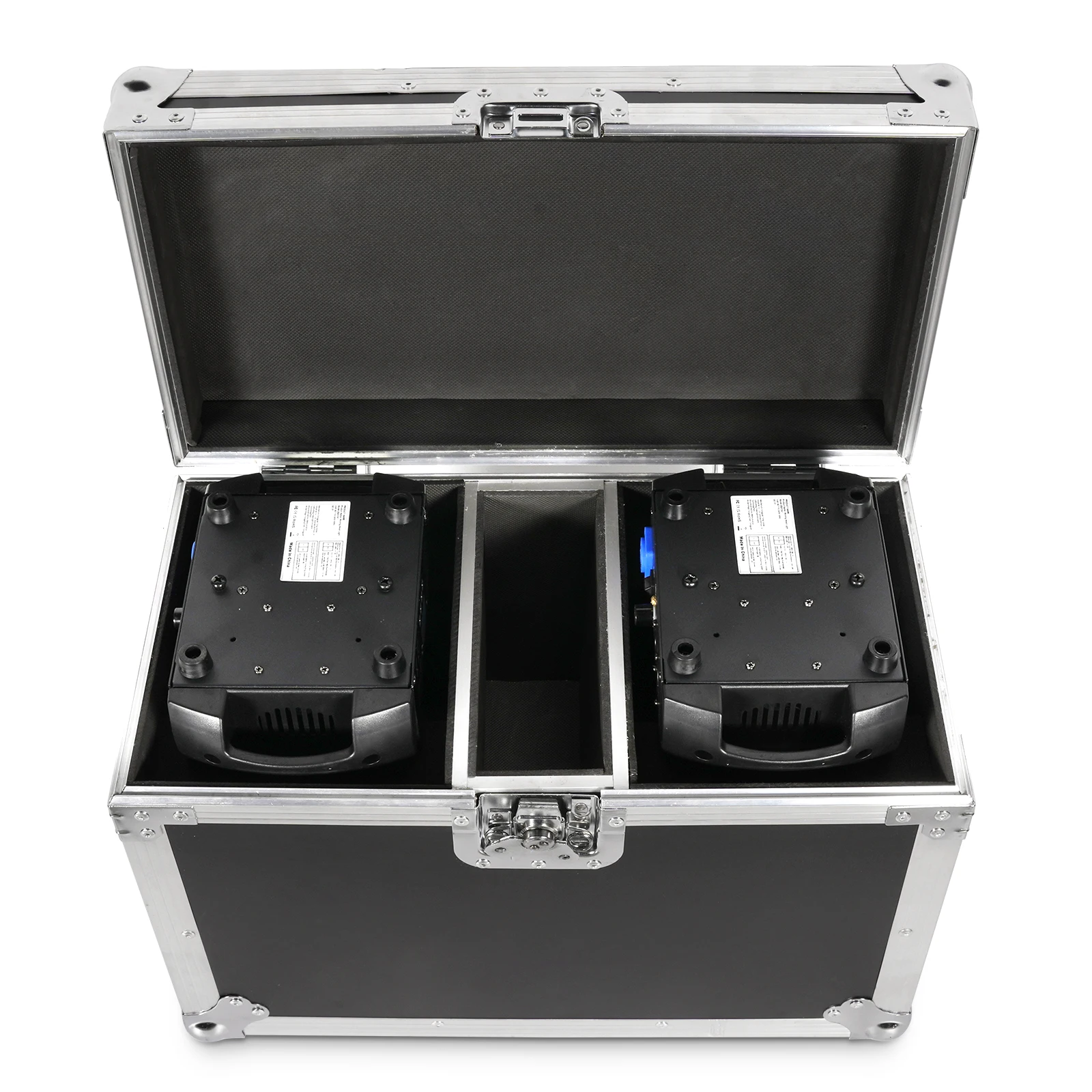 Fieryzeal Gator Cases for (2) LED Light 150W Beam Moving Head Light Stage Light Flight Cases for DJ Party Stage Equipment 2